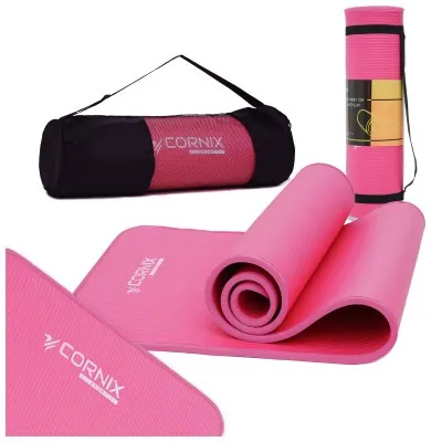 Коврик спортивный Cornix NBR 183 x 61 x 1 cм для йоги и фитнеса XR-0097 Pink/Pink