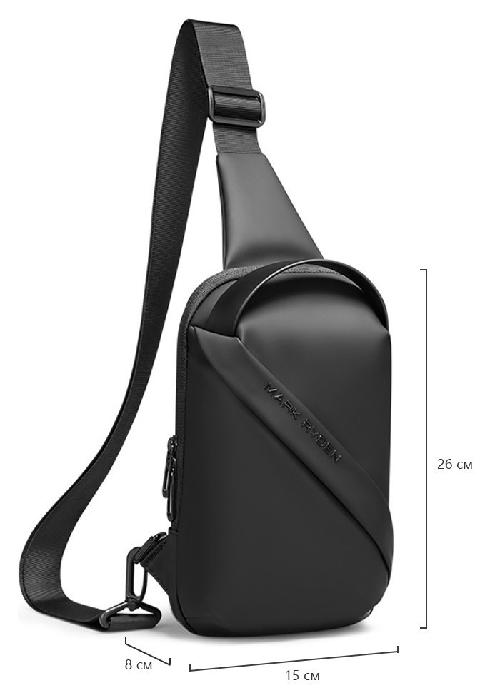 Сумка з одною лямкою Mark Ryden Corsair MR8518 Black, укр, укр