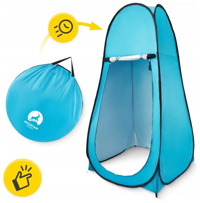 Намет туалет-душ, переодягальня Mountain Goat Pop-Up 200 x 110 x 110 см саморозкладний Sky Blue (P-5905973401456)