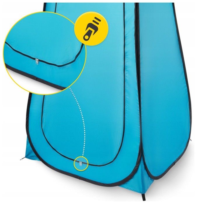 Намет туалет-душ, переодягальня Mountain Goat Pop-Up 200 x 110 x 110 см саморозкладний Sky Blue (P-5905973401456)