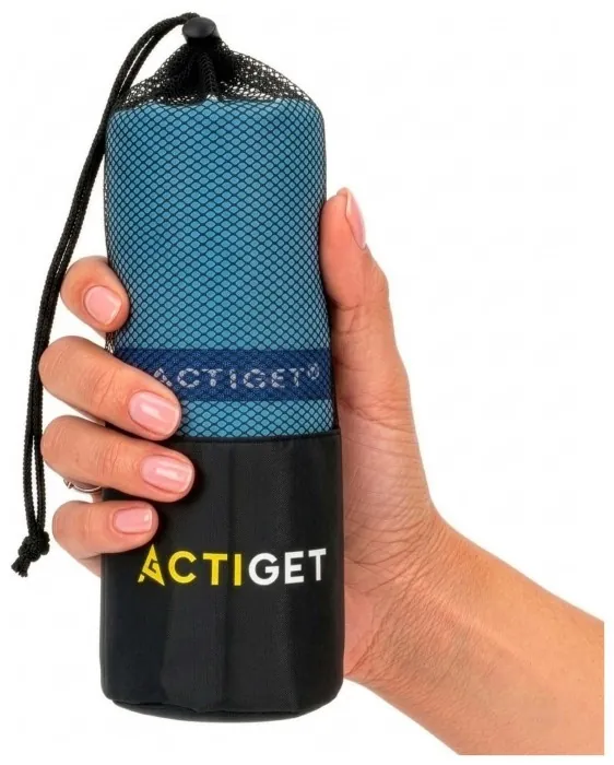 Рушник спортивний Actiget 180 x 100 см з мікрофібри ACT0193 Sky Blue