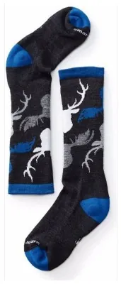 Носки детские Smartwool Kids' Wintersport Camo, Charcoal, р.