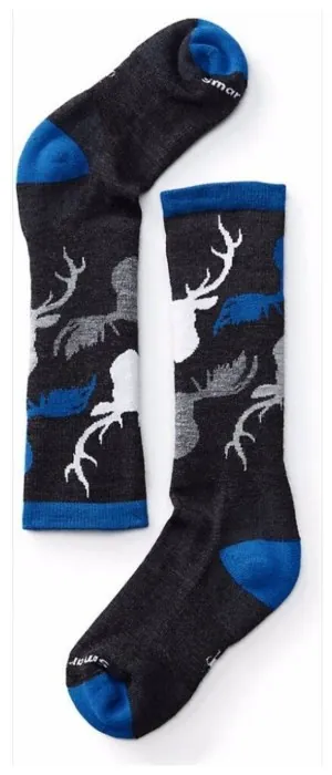 Носки детские Smartwool Kids' Wintersport Camo, Charcoal, р.