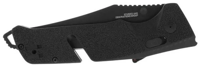 Раскладной нож SOG Trident AT, Black Out