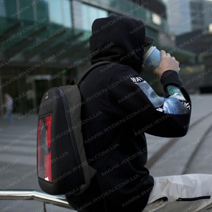 Рюкзак с LED экраном Sobi Pixel SB9702 Black