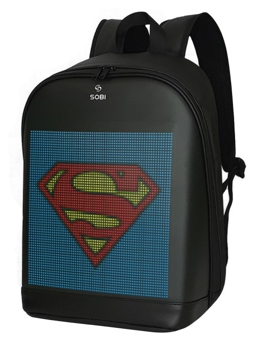 Рюкзак Sobi Pixel Plus SB9707 Black із LED екраном