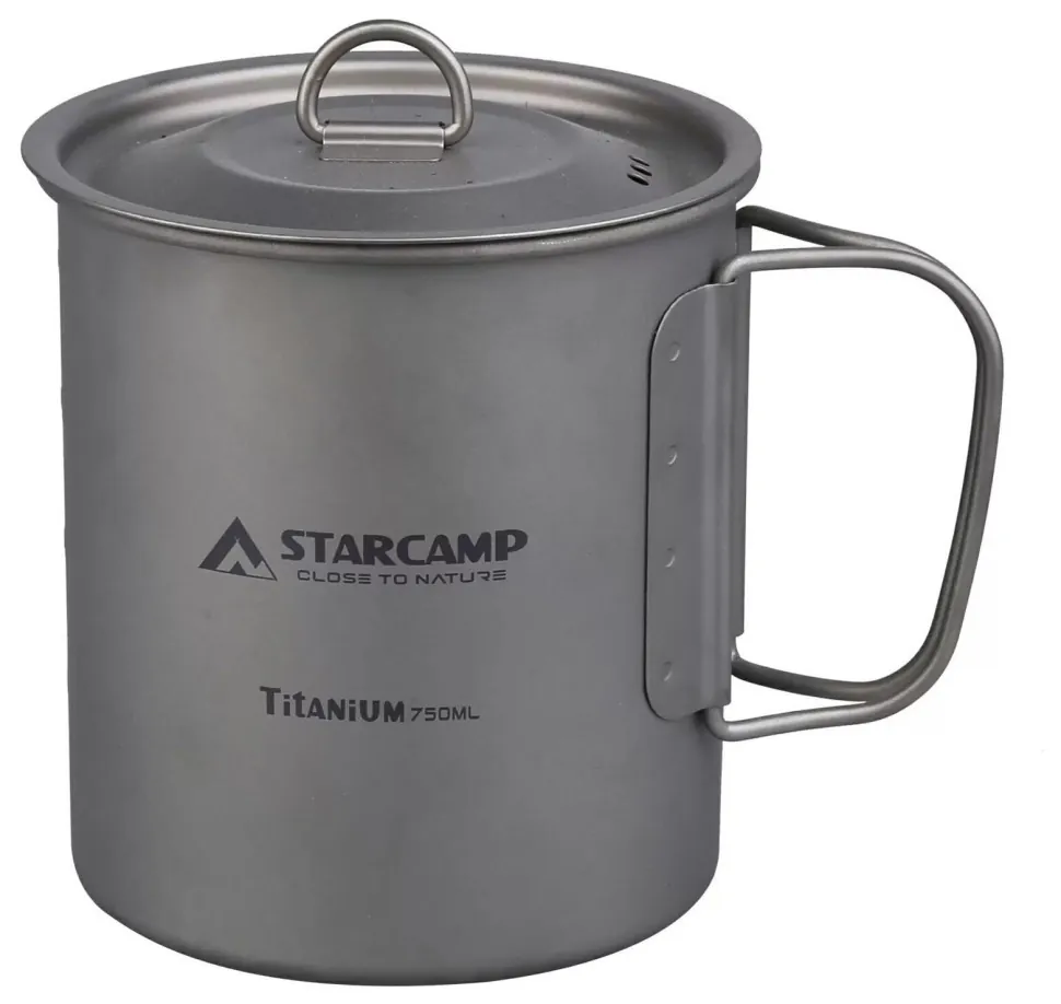 Кружка титанова Starcamp 750 мл HX-TK01B titanium (VTG_SC141)