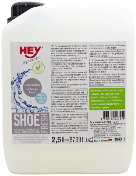 Гигеническая очистка обуви HeySport Shoe Fresh 2,5l (20272500)