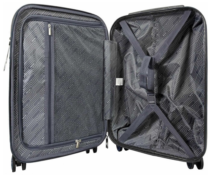 Валіза Semi Line 20" (S) Dark Brown/Blue Line (T5736-1)