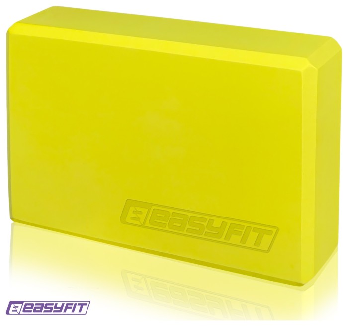 Блок для йоги EasyFit EVA Желтый