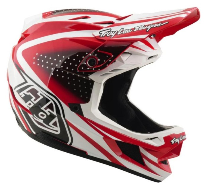 Велосипедный шлем TLD D4 POLYACRYLITE HELMET; THE LINE [FIRE/WHITE] L