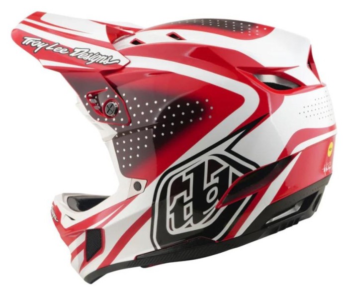 Велосипедный шлем TLD D4 POLYACRYLITE HELMET; THE LINE [FIRE/WHITE] L