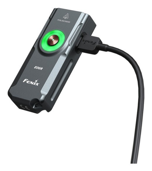 Ліхтар наключний Fenix E06R бірюзовий, укр, укр