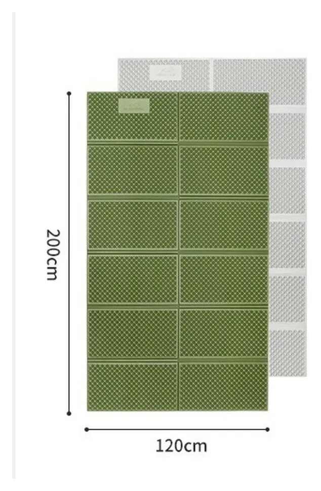 Туристичний килимок Naturehike CNK2450WS044 подвійний 200x120х1,8см зелений (6927595789995)