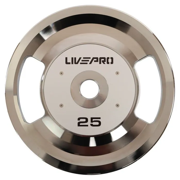 Блинчики диски стальные 2 Handle металлическая втулка LiveUp LP8338-25 ø51мм 25кг серый