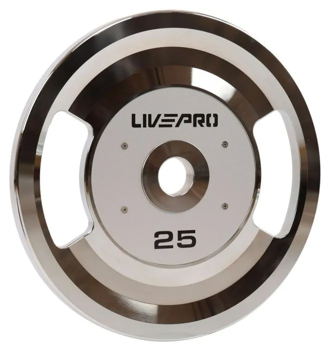 Блинчики диски стальные 2 Handle металлическая втулка LiveUp LP8338-25 ø51мм 25кг серый
