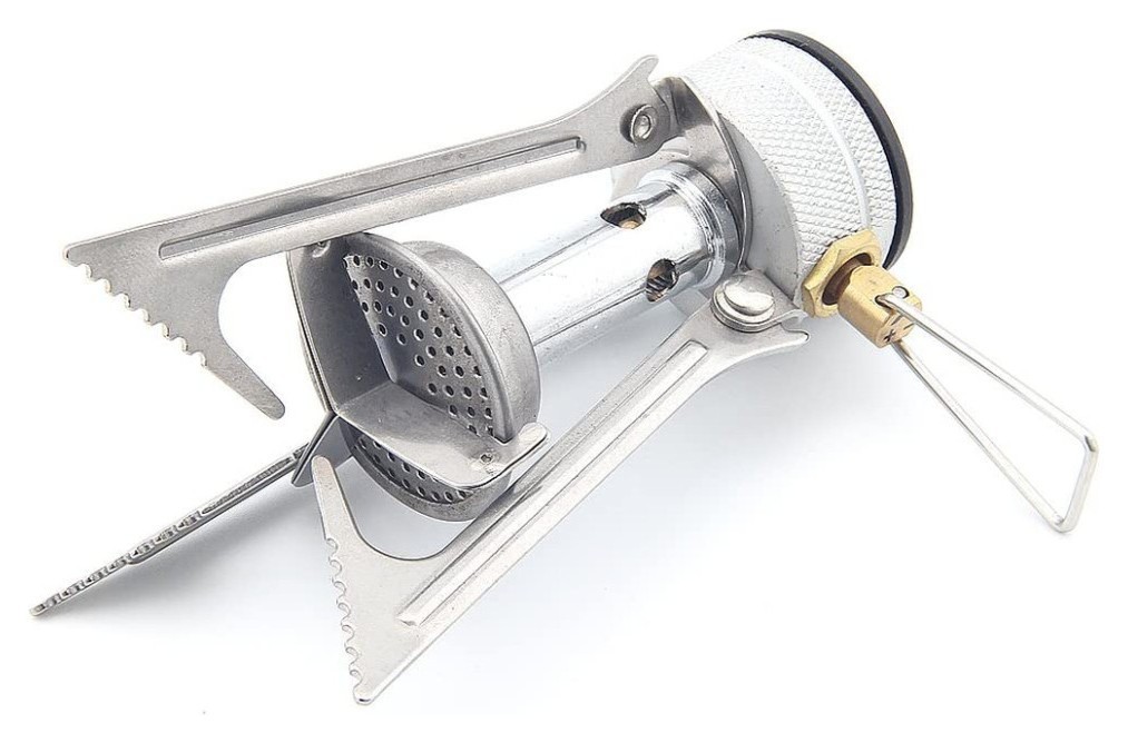 Набор Газовая горелка BRS-1 складная + Газовый баллон резьбовый бутановый Quest, 450гр