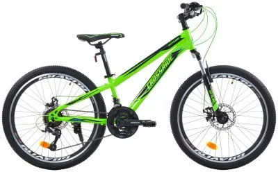 Велосипед CROSSRIDE 24 MTB ST "SKYLINE" 2.0, Зеленый