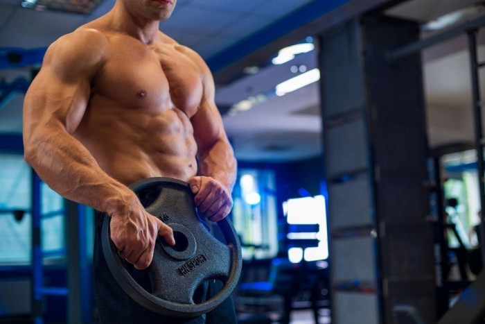 Професійна штанга RN-Sport з металевими дисками в порошковому фарбуванні 240 кг, укр, укр