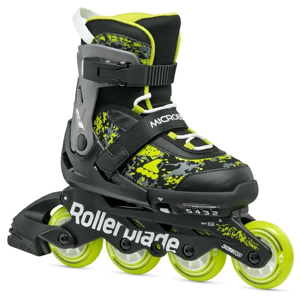 Ролики Rollerblade Microblade SL black-lime (28-32)