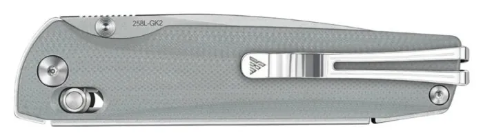 Нож складной туристический SRM Terrier 258L-GK2 (9.3 см) 140Cr, G10 серый