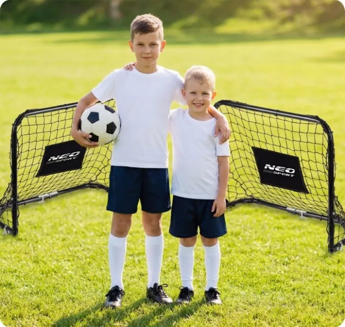 Ворота футбольні Neo‑Sport NS‑486 60 х 45 х 25 см, чорні