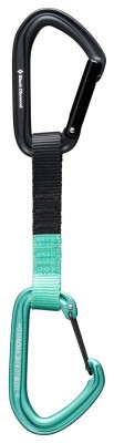 Оттяжка с карабинами Black Diamond HotForge Hybrid Quickdraw 12 cm, Clean Green, One Size