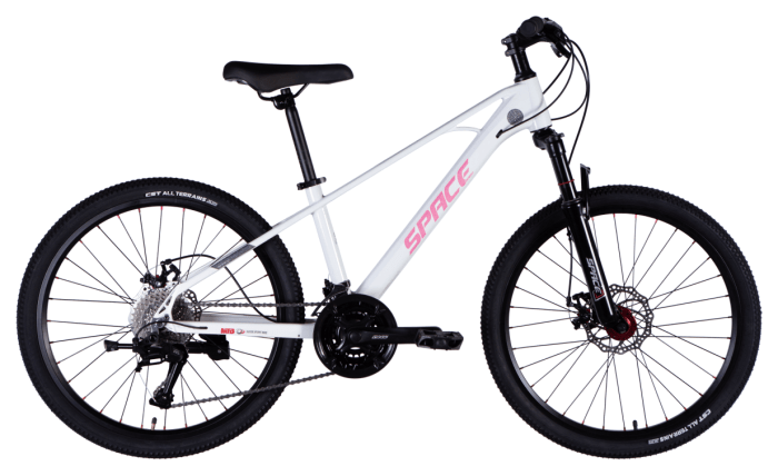 Велосипед MG 24" SPACE KID SKYLINE DD FR рама-13" белый 2025