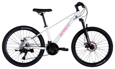 Велосипед MG 24" SPACE KID SKYLINE DD FR рама-13" белый 2025