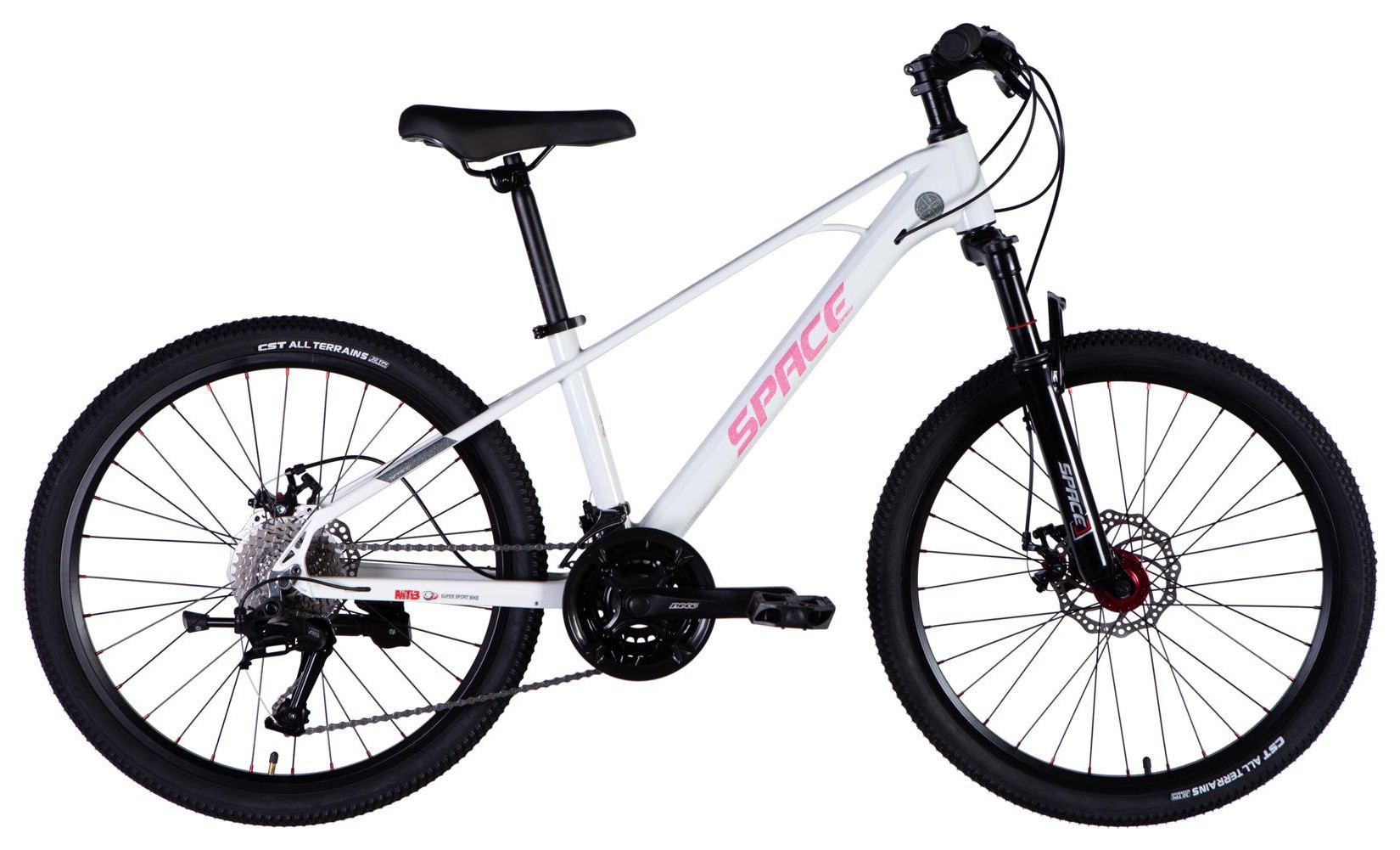 Велосипед MG 24" SPACE KID SKYLINE DD FR рама-13" білий 2025