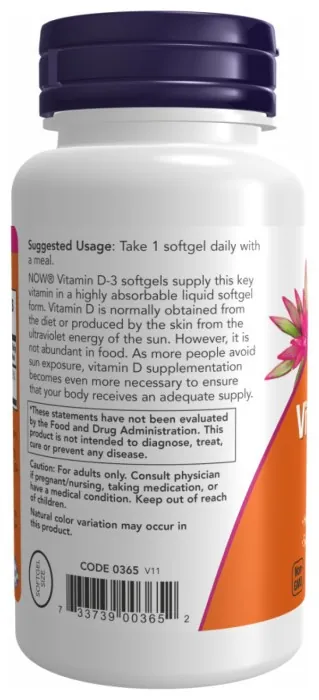 VIT D-3 1000 IU - 180 sgels