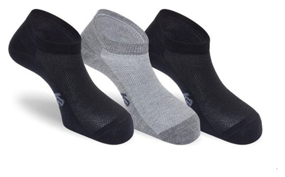 Носки для туризма K2 MULTISPORT LOW CUT 3 PACK 39-42 Black + white/grey + black (14358)