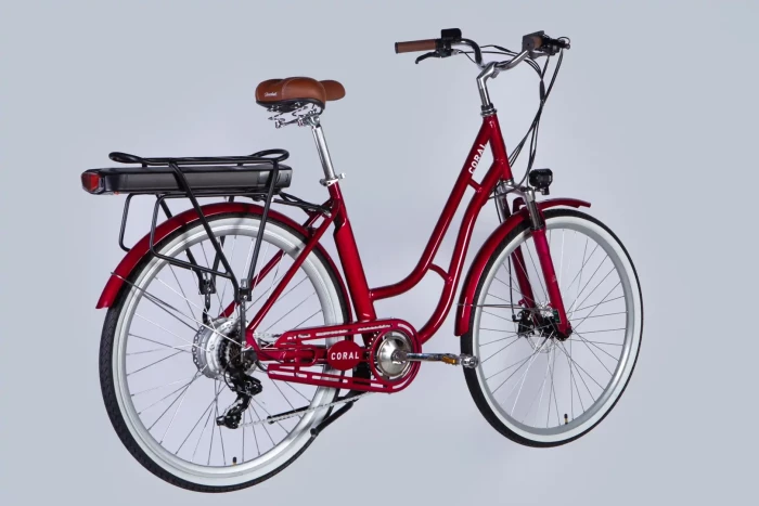 Велосипед з електроприводом 28" AL Dorozhnik eCORAL DD FR рама-19" 48B 13А*г 500Вт рубіновий 2026