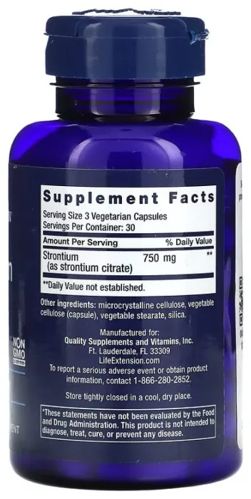 Strontium Caps 750 mg - 90 vcaps