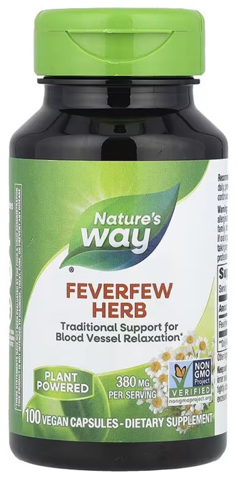 Feverfew Herb - 100 vcaps