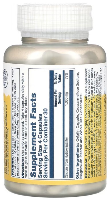 Calcium Hydroxyapatite 250mg - 120 caps