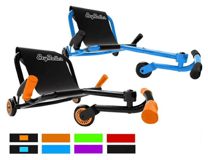 Самокат-каталка Ezyroller Classic, черно-оранжевый, черно-оранжевый