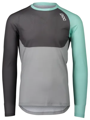 Джерси POC MTB Pure LS Jersey, Lt Fluorite Green/Sylvanite Grey/Alloy Grey, S