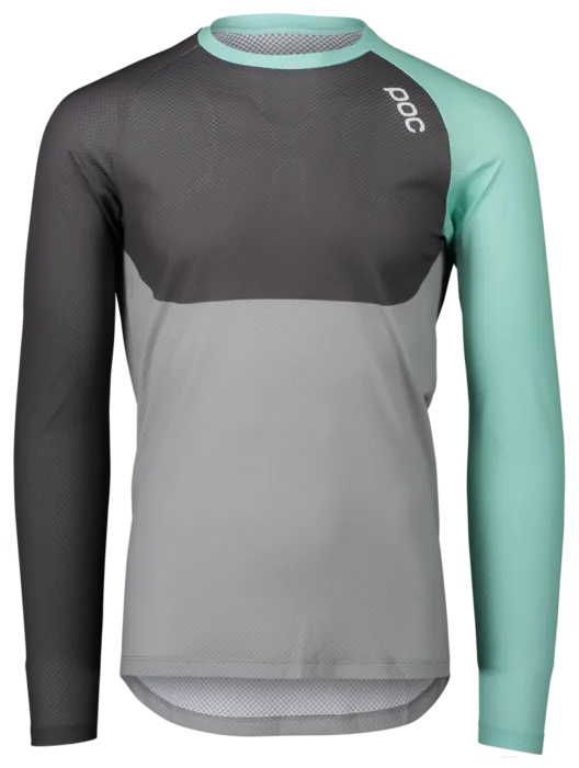 Джерси POC MTB Pure LS Jersey, Lt Fluorite Green/Sylvanite Grey/Alloy Grey, S