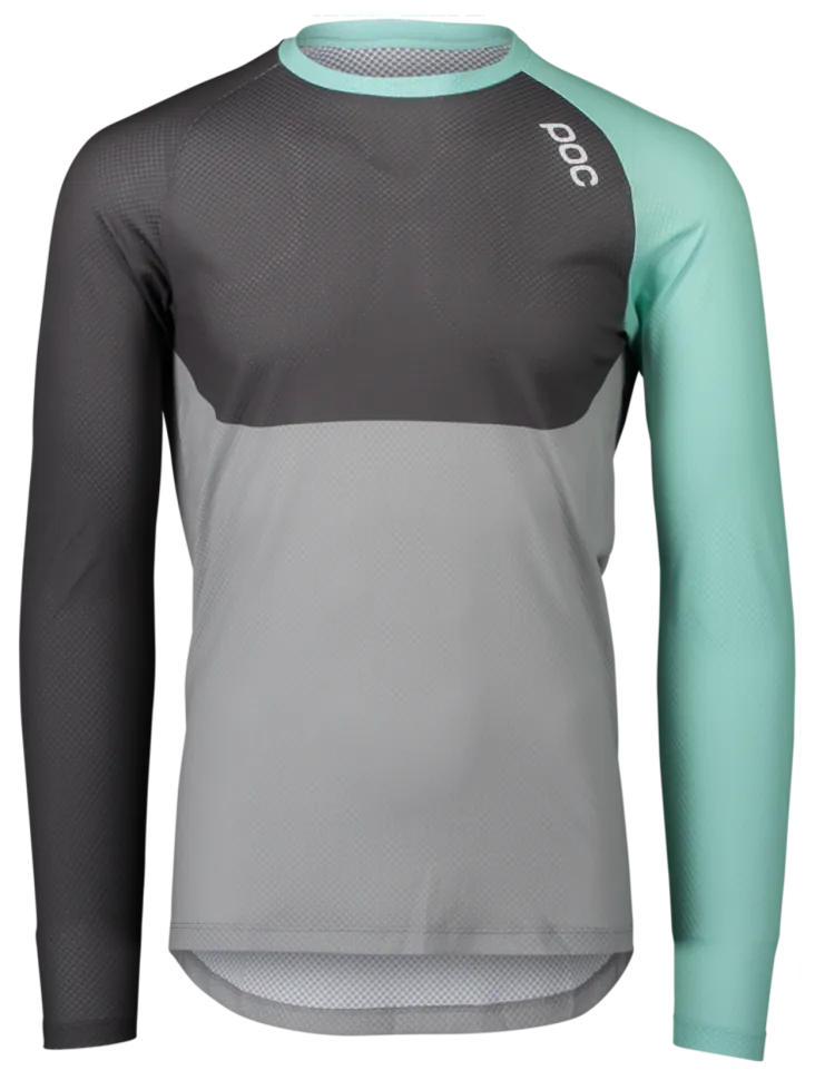 Джерсі POC MTB Pure LS Jersey, Lt Fluorite Green/Sylvanite Grey/Alloy Grey, S (SHM_PC 528448320SML1)