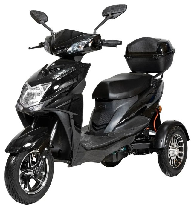 Электроскутер ATLAS Falcon Trike Box 1500W Black