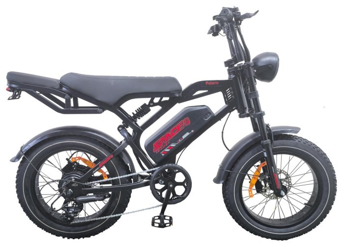 Велосипед з електроприводом 20" ST SPACE POLARIS (new) DD FR рама-21" 48 B 15 А*г 1000 Вт чорний 2026, укр, укр