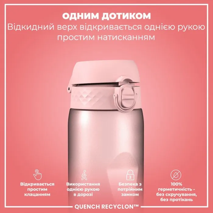 Картофель для воды ION8 1000 мл. BPA Free, Times To Drink, (ЭКО бутылка) BPA Free, Periwinkle & Rose