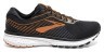Кросівки чоловічі Brooks GHOST 12 M 44.5 (10.5US) Black/turbulence/orange (1103161D009), укр Фото - 2