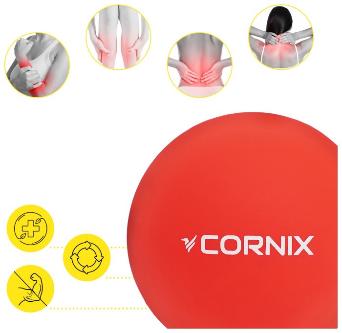 Массажный мяч Cornix Lacrosse Ball 6.3 см XR-0117 Red