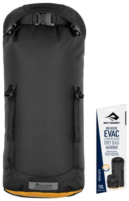 Компресійний гермочохол Evac Compression Dry Bag HD, Jet Black, 8 л від Sea to Summit