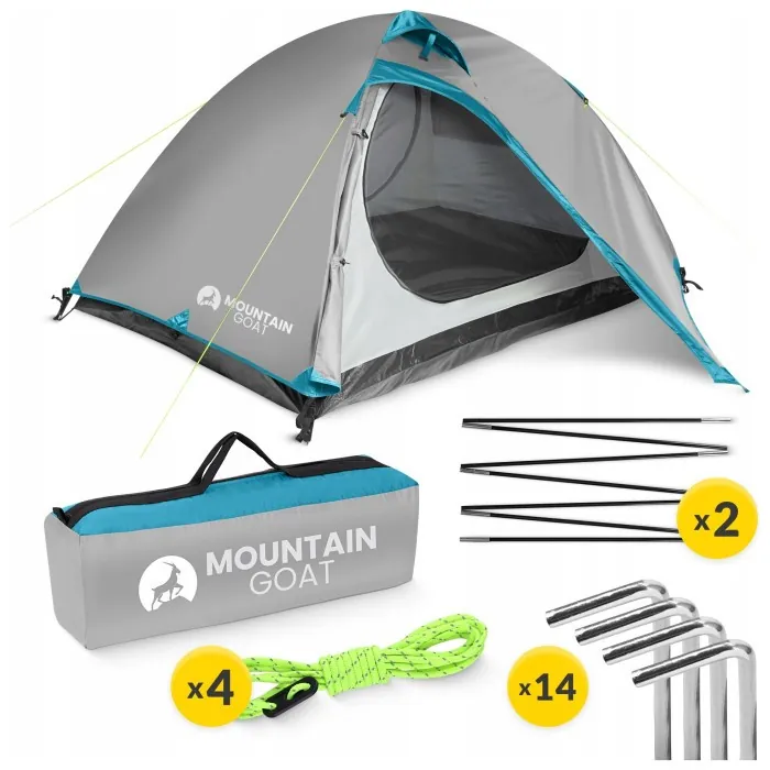 Намет туристичний Mountain Goat Prime Duo 2-місний Grey (P-5905973406550)