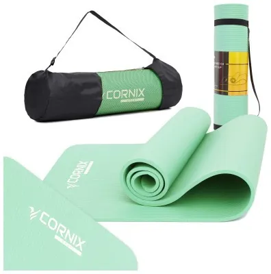 Коврик спортивный Cornix NBR 183 x 61 x 1 cм для йоги и фитнеса XR-0491 Light Green