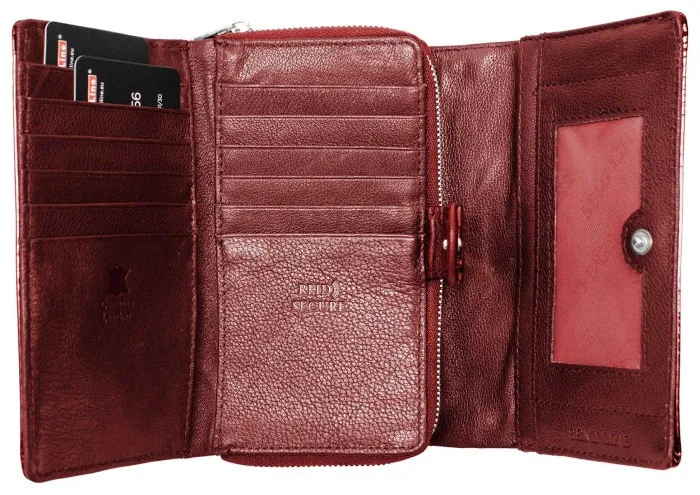 Гаманець жіночий шкіряний Semi Line RFID Red (P8229-2)