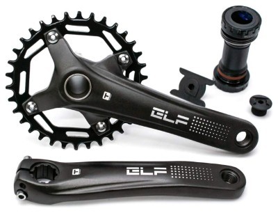 Шатун AL+ST L175мм 36T T-Self A26Z-SS300 в комплекте с кареткой